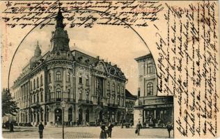 1900 Kolozsvár, Cluj; New York szálloda, Schuster üzlete / hotel, shops (EB)