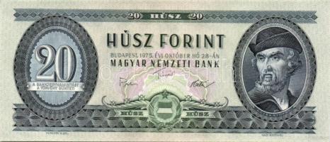 1975. 20Ft (12x) egymásutáni sorszámmal T:I