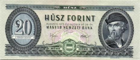 1975. 20Ft (12x) egymásutáni sorszámmal T:I