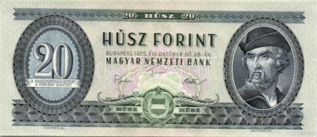 1975. 20Ft (12x) egymásutáni sorszámmal T:I