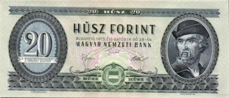 1975. 20Ft (12x) egymásutáni sorszámmal T:I