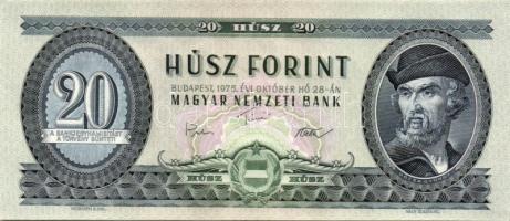 1975. 20Ft (12x) egymásutáni sorszámmal T:I