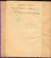 1913 Izraelita rőfös számára kiállított házalókönyv