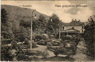 1919 Rozsnyó, Roznava; vasas gyógyfürdő, park / spa, bathhouse, park (EK)