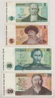 Kazahsztán 1993. 3T + 5T + 10T + 20T T:F Kazakhstan 1993. 3 Tenge + 5 Tenge + 10 Tenge + 20 Tenge C:F