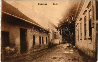1916 Homonna, Homenau, Humenné; fürdő. Hossza Gyula kiadása / spa, bathhouse + "MEZŐLABORCZ - S...
