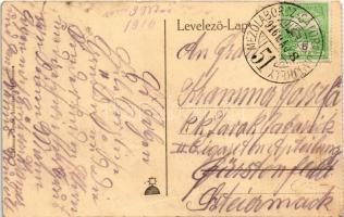 1916 Homonna, Homenau, Humenné; fürdő. Hossza Gyula kiadása / spa, bathhouse + "MEZŐLABORCZ - S...