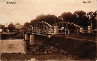 1925 Körmend, Rába híd, Batthyány kastély. Vasúti levelezőlapárusítás 3457. + "SZENTGOTTHÁRD - ...