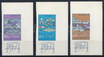 1971 Bélyegnap (44.) - Budapest ívsarki vágott sor