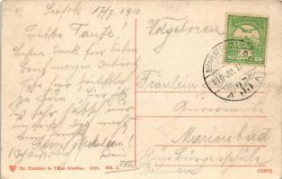 1910 Siófok, Sió csatorna, gőzhajó, halászok. Dr. Trenkler és Társa kiadása (EK)