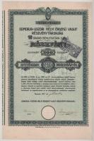 1917. Somorja "Somorja-Uszori Helyi Érdekű Vasút Részvénytársaság" 10db részvénye egyben, ...