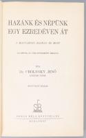 Cholnoky Jenő: Hazánk és népünk egy ezredéven át. A magyarság hajdan és most. Könyvnapi kiadás. Bp.,...