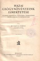 Darvas Ferenc:  Hazai gyógynövényeink ismertetése, különös tekintettel a gyűjtésre, termesztésre, feldolgozásra és értékesítésre. 138 képpel. Budapest, [1926]. Athaneum Irodalmi és Nyomdai Rt. VIII + 210 + [2] p. Egyetlen kiadás. Oldalszámozáson belül szövegközti és egész oldalas növényrajzokkal gazdagon illusztrált szakmunka. A címlapon és a belív több oldalán régi gyűjteményi bélyegzés. BOEH VI, 5427. Poss.: Békésszentandrás község könyvtára. Feliratozott, foltos, kopott kiadói egészvászon kötésben ("Pátria" kötészet), az első kötéstáblán "A M. Kir. Földmívelésügyi Ministerium ajándéka" felirattal.