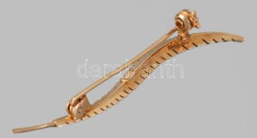 Arany (Au) bross, jelzett, 14k, 1,73g