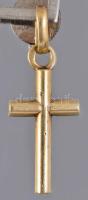 Arany (Au) kereszt medál, jelzett, 14k, 0,72g