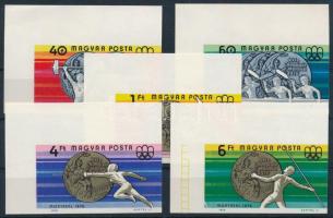 1976 Olimpia érmesek (IV.) - Montreal ívsarki vágott sor (4.500)