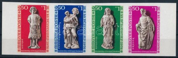 1976 Bélyegnap - Budavári gótikus szobrok ívszéli vágott csík