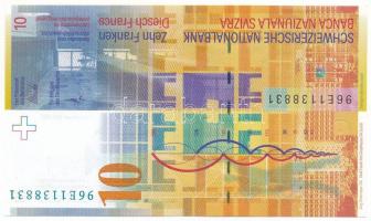 Svájc 1996(DN) 10Fr "96E1138831" T:UNC
Switzerland 1996(ND) 10 Francs "96E1138831&qu...