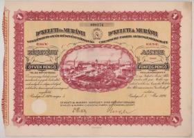 1926. Budapest "Dr. Keleti és Murányi Vegyészeti Gyár Részvénytársaság" részvénye 50P-ről,...