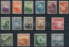 Ausztria 1935 Légiposta sor Mi 598-612 (Mi EUR 200.-)