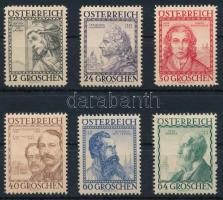 Ausztria 1934 Építőmesterek sor Mi 591-596 (Mi EUR 150.-)