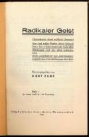 (Radikális irodalmi szöveggyűjtemény) Radikaler Geist : Querschnitte durch radikale Literatur. ; Hef...