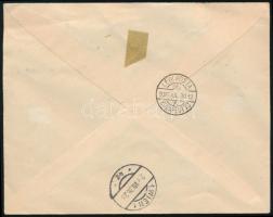 1936 Légi levél 3 db bélyeggel, alkalmi bélyegzéssel / Airmail cover with special postmark