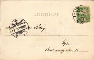 1902 Ipolyság, Sahy; látkép. Kanyó Antal utóda kiadása / general view (r)