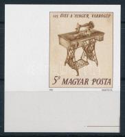 1990 125 éves a Singer varrógép ívsarki vágott bélyeg