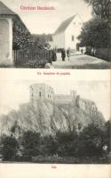 Beckó with castle, Evangelist church and parsonage