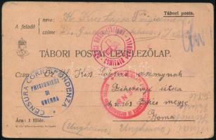 1915 Tábori posta levelezőlap / Field postcard "ROTES KREUZE IN ÖSTERREICH"