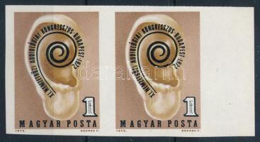 1972 XI. Nemzetközi Audiológiai Kongresszus ívszéli vágott pár