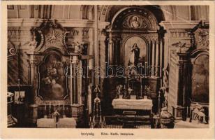 Ipolyság, Sahy; Római katolikus templom belső, Polgár I. kiadása / Roman Catholic church interior (EB)