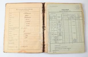 1906 Szolgálati könyv k.u.k. matróz (k.u.k. Matrosen 2. Klase) számára / Dienstbuch