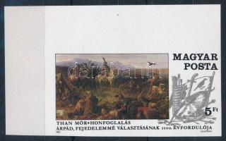 1989 Árpád fejedelemmé választásának 1100. évfordulója vágott ívsarki bélyeg