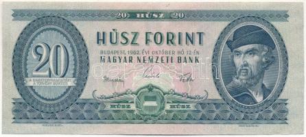 1962. 20Ft "C 315 080980" T:F szép papír Adamo F13