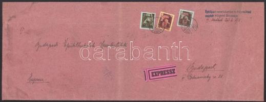 1945.07.20. Expressz nagyalakú levél (hajtott / folded)