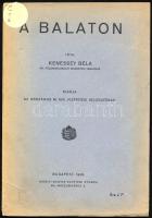 Kenessey Béla: A Balaton. Bp., 1928, K. M. Egyetemi Nyomda. 43p. Papírkötésben, kissé kopottas állapotban.