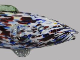 Salgótarjáni üveg hal, hibátlan 33 cm