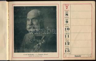 1917 A világháború - képes naptár, a Honvédelmi Minisztérium Hadsegélyező Hivatalának kiadása, dombo...