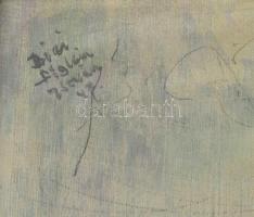 Biai-Föglein István (1905-1974): Fiatal hölgy portréja. Olaj, vászon, jelzett. Dekoratív fakeretben....