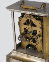 Utazóóra ca 1920 Fém, üveg ház, nem működik 16 cm