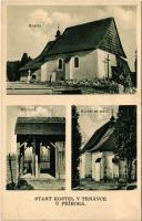 Trnávka (Príbor), Stary Kostel v Trnávce u Príbora, Zvonice. Fotoatelier R. Goláb / old castle, belfry (surface damage)