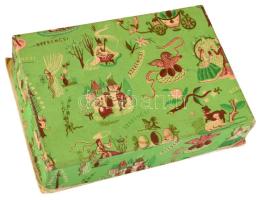 Doboz, Kaeszné Lukáts Kató (1900-1990) tervező Keringő bonbon a Szerencsi csokoládégyár számára papí...