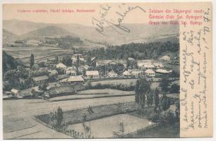 Oláhszentgyörgy, Sangeorgiul Roman, Sangeorz-Bai; Fürdő látképe / Vederea scaldelor / Badeanstalt / spa (EK)