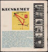 1937 Kecskemét - Bugacpuszta képekkel illusztrált többnyelvű utazási prospektus, hajtott