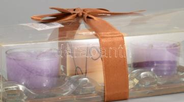 Gyertya szett, tálcán, bontatlan csomagolásban