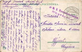 1918 Ostrowiec Swietokrzyski, Zaklady Ostrowieckie. Bykowski / factory + "K.u.k. Etappenpostamt...