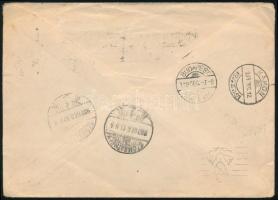 1939 Levél Varsóból német bélyegekkel Szombathelyre, onnan továbbküldve Budapestre / Cover from Wars...