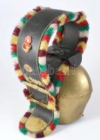 Hatalmas tehén kolomp, h: 46 cm